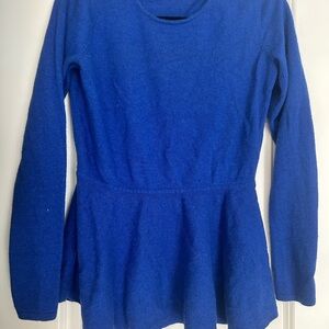 LOFT Peplum Blue Sweater